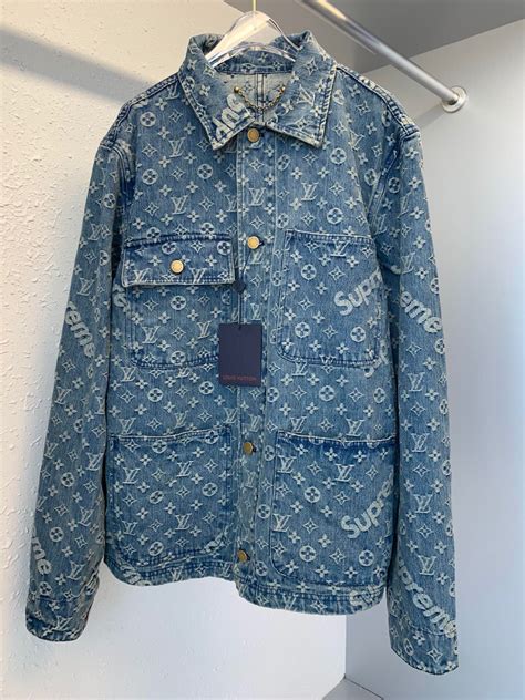 supreme louis vuitton denim jacket fake